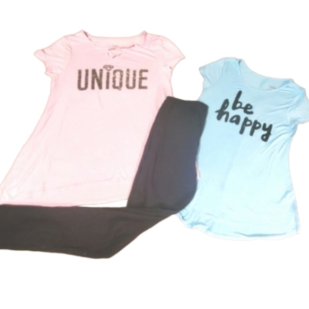 Lightweight babydoll style tunic tops,blk leggings